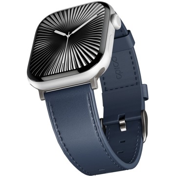 

Epico Watch Strap Leather for Apple Watch SE/Series 1-9 (38/40/41mm)/10 (42mm) - modrý