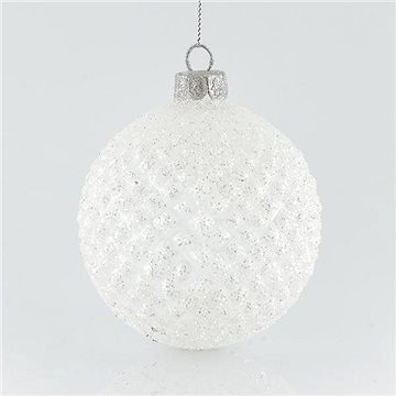 

EUROLAMP Vánoční ozdoby - transparentní skleněný míč, průměr 8 cm