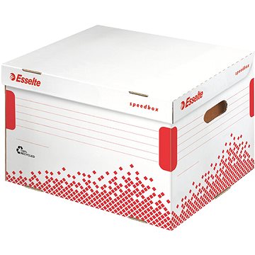 

ESSELTE Speedbox, 39.2 x 30.1 x 33.4 cm, bílo-červená