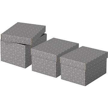 

ESSELTE Home, velikost S, 20 x 15 x 25.5 cm, šedá - set 3 ks