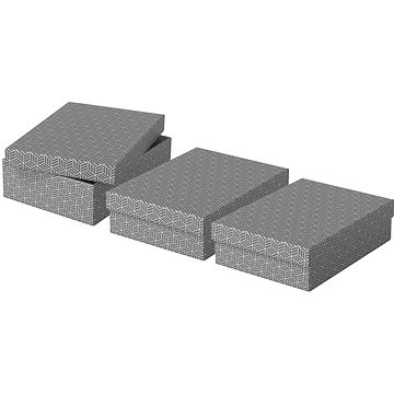 

ESSELTE Home, velikost M, nízká 26.5 x 10 x 36 cm, šedá - set 3 ks