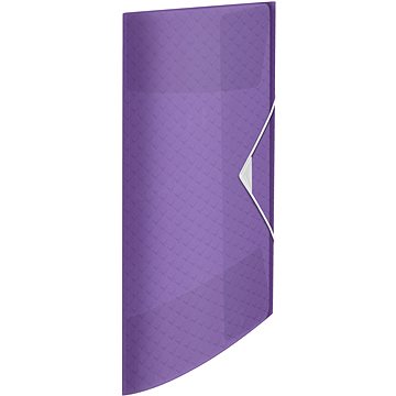 

ESSELTE Colour Breeze A4 tříchlopňové s gumičkou, transparentní levandulové