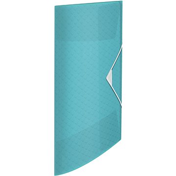 

ESSELTE Colour Breeze A4 tříchlopňové s gumičkou, transparentní modré
