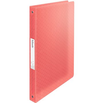 

ESSELTE Colour Breeze čtyřkroužkové, transparentní korálové