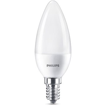 

Philips LED svíčka 7-60W, E14, Matná, 2700K