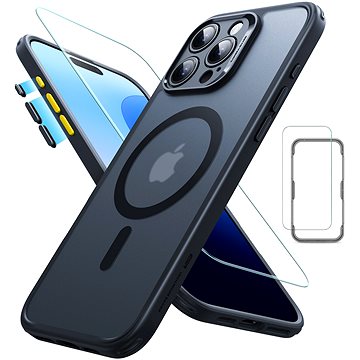 

ESR Classic Pro Case (HaloLock) Set, Compatible with iPhone 16 Pro Max, Frosted Black