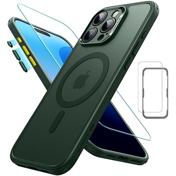 

ESR Classic Pro Case (HaloLock) Set, Compatible with iPhone 16 Pro Max, Frosted Green