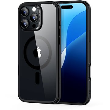 

ESR Classic Hybrid Case (HaloLock), Compatible with iPhone 16 Pro, Clear Black