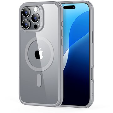 

ESR Classic Hybrid Case (HaloLock), Compatible with iPhone 16 Pro, Clear Grey