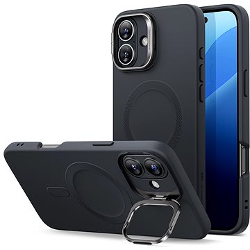 

ESR Cloud Soft Case with Stash Stand (HaloLock), Compatible with iPhone 16, Black