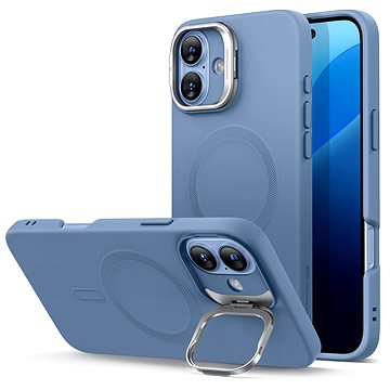 

ESR Cloud Soft Case with Stash Stand (HaloLock), Compatible with iPhone 16, Light Blue