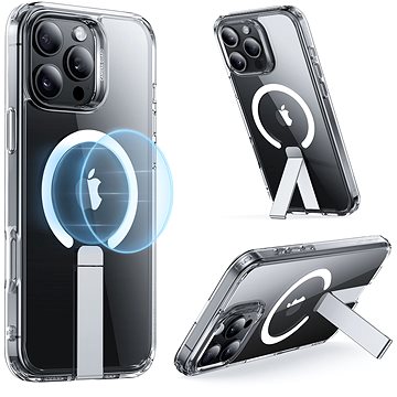

ESR Boost Flickstand Case (HaloLock), Compatible with iPhone 16 Pro Max, Clear