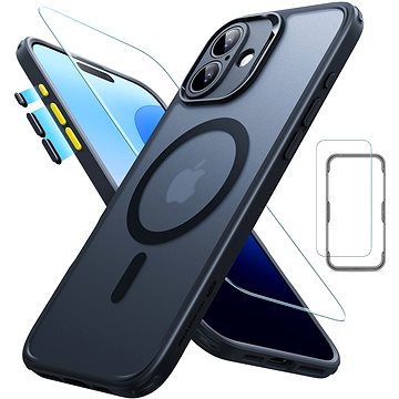 

ESR Classic Pro Case (HaloLock) Set, Compatible with iPhone 16, Frosted Black