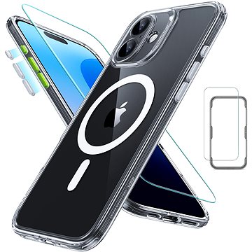 

ESR Classic Pro Case (HaloLock) Set, Compatible with iPhone 16, Clear