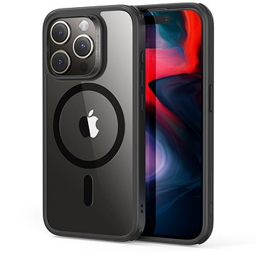 

ESR Classic Hybrid Case (HaloLock), Compatible with iPhone 15 Pro, Clear Black