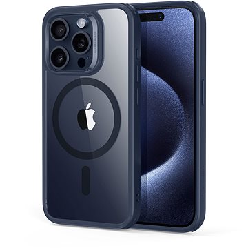 

ESR Classic Hybrid Case (HaloLock), Compatible with iPhone 15 Pro Max, Clear Dark Blue