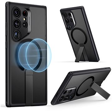 

ESR Boost Flickstand Case (HaloLock), Compatible with Samsung Galaxy S24 Ultra, Frosted Black