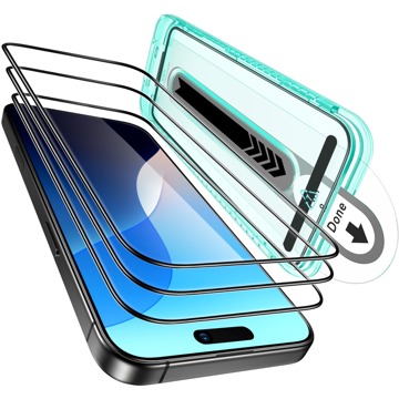 

ESR Tempered-Glass Screen Protector, Compatible with iPhone 16 Plus, 3 Pack