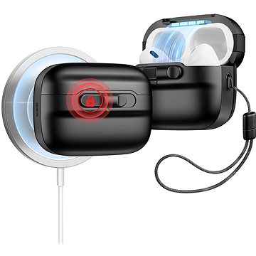

ESR Pulse Magnetic Lock Case (HaloLock), Compatible with AirPods Pro, Black