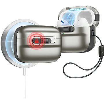 

ESR Pulse Magnetic Lock Case (HaloLock), Compatible with AirPods Pro, Titanium