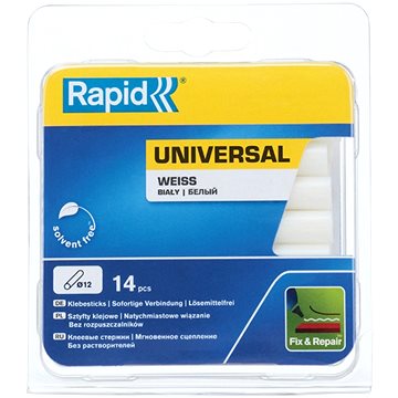 

RAPID Tyčinky lepící O12 x 94 mm, universal bílá, 14ks, blistr