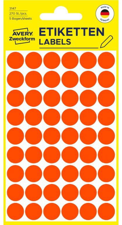 

Avery Zweckform 3147 Kulaté značkovací etikety