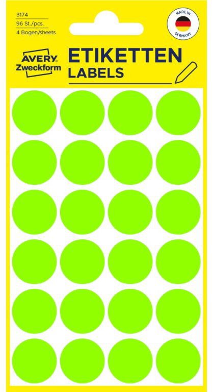 

Avery Zweckform 3174 Kulaté značkovací etikety