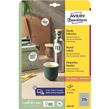 

Avery Zweckform 6221-10 Kulaté samolepící etikety