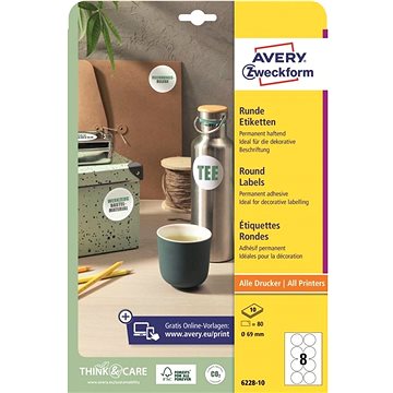

Avery Zweckform 6228-10 Kulaté samolepící etikety