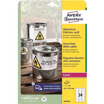 

Avery Zweckform L4773-8 Odolné samolepící etikety
