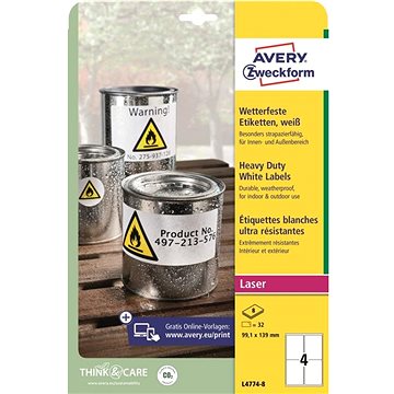 

Avery Zweckform L4774-8 Odolné samolepící etikety