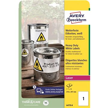 

Avery Zweckform L4775-8 Odolné samolepící etikety