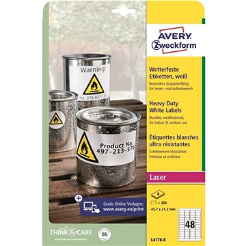 

Avery Zweckform L4778-8 Odolné samolepící etikety