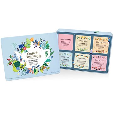 

English Tea Shop Plechová kazeta Wellness čajů, 36 sáčků
