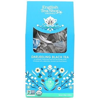 

English Tea Shop Papírová katedrála Darjeeling černý čaj, 15 pyramidek
