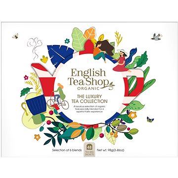 

English Tea Shop Papírová kolekce Bílá klasické čaje, 48 sáčků
