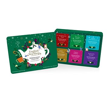 

English Tea Shop Prémiová zelená dárková plechovka 54 g, 36 ks bio