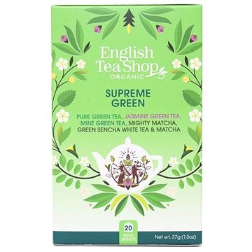 

English Tea Shop Mix Vrcholně zelených čajů 37g, 20 ks bio ETS20