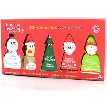 

English Tea Shop Dárková sada Vánočních figurek na stromeček 20 g, 10 ks bio ETS10