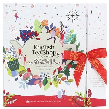 

English Tea Shop Bílý adventní kalendář Wellness 50 g, 25 ks bio ETS25