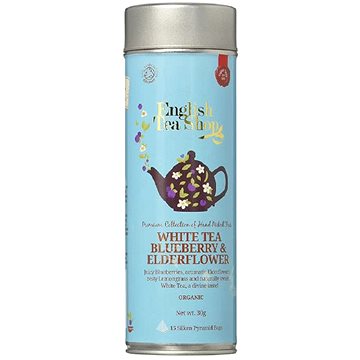 

English Tea Shop Bílý čaj, bezinka a borůvky v plechovce, bio