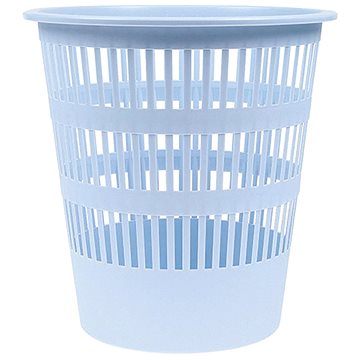 DONAU Koš odpadkový PVC děrovaný 12 l - pastelově modrý