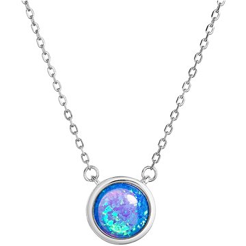 

EVOLUTION GROUP 12065.3 blue synt.opal AG náhrdelník (AG 925/1000; 1g)