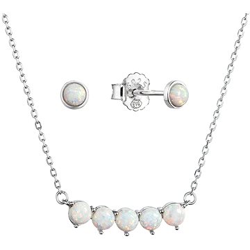

EVOLUTION GROUP 19035.1 white synt.opal AG souprava (AG 925/1000; 1g)