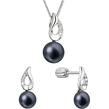 

EVOLUTION GROUP 29061.3B black souprava perla AAA 6/8mm AG (AG 925/1000; 4g)