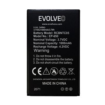

EVOLVEO EasyPhone XG, originální baterie, 1000 mAh