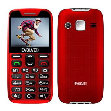 

EVOLVEO EasyPhone XR červený s nabíjecím stojánkem