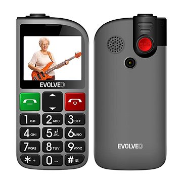 

EVOLVEO EasyPhone FL stříbrná s nabíjecím stojánkem