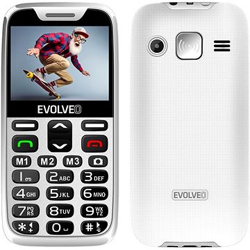 

EVOLVEO EasyPhone XR bílý s nabíjecím stojánkem