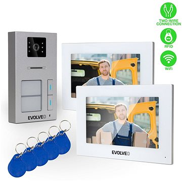 

EVOLVEO DoorPhone AP2-2 drátový videotelefon pro dva byty s aplikací